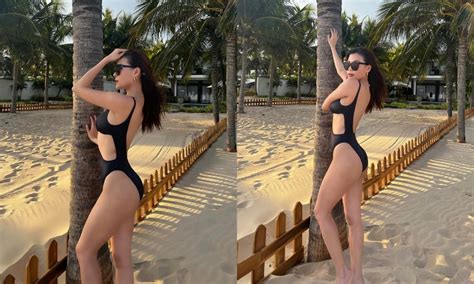 Diện bikini nhỏ xíu Thuý Diễm khoe trọn body mướt mắt cùng làn da