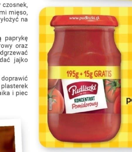 Koncentrat Pomidorowy Pudliszki Promocja Gram Market Ding Pl