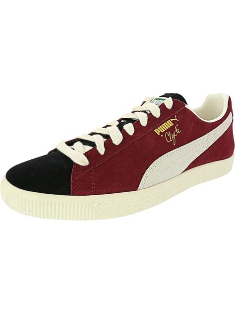 Puma Puma Men S Clyde From The Archive Black Cordovan Whisper White Ankle High Suede Fashion