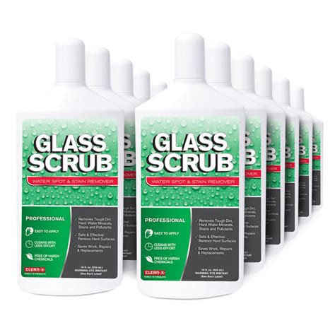 12-PACK Glass Scrub® Water Spot & Stain Remover - 16oz #29999