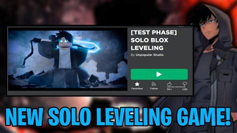 This New Solo Leveling Game Will Takeover Roblox Solo Blox Leveling Youtube