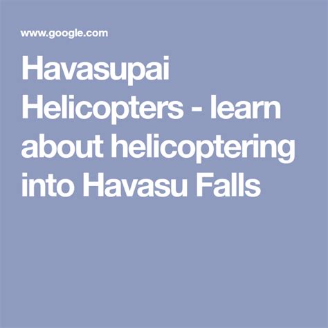 Havasupai Helicopters - learn about helicoptering into Havasu Falls | Havasu falls, Havasu, Fall ...