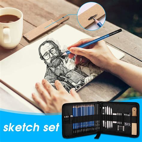 Aonlskh 35pcs Sketching And Drawing Pencils Set Professional Art