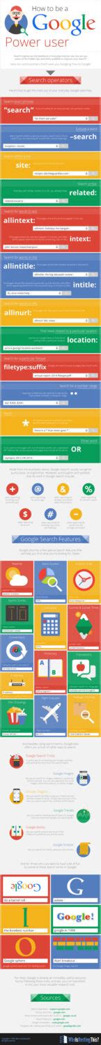 google search engine search tips infographic