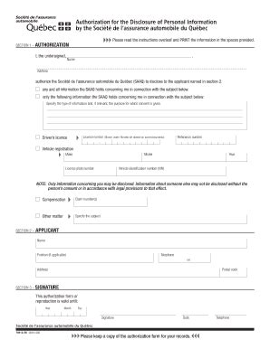 Fillable Online Authorization For The Disclosure Of Personal