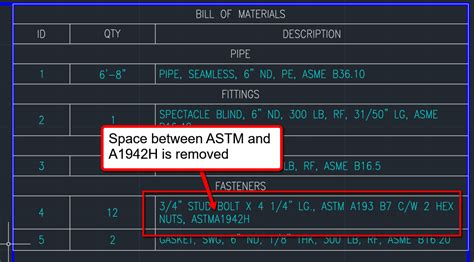 AutoCAD Plant 3D에서 긴 설명 크기 을 수정할 때 등각투영 문자가 누락되거나 공백이 제거됩니다