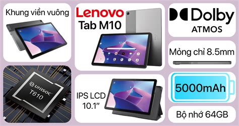 Máy tính bảng Lenovo Tab M10 GEN 3 4GB 64GB ZA5V0362VN Giá rẻ trả góp 0