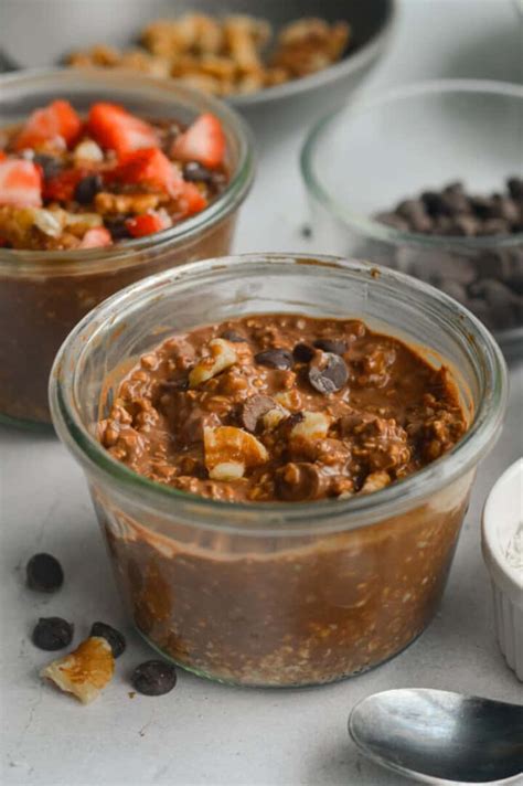 Brownie Batter Chocolate Overnight Oats Nourished By Nic