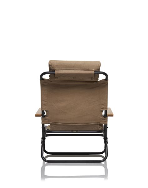 Hobo×truck Folding Low Chair Cotton Canvas Coffee Dyed Truck Furniture