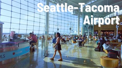 Seattle Tacoma Airport Terminals And Train Walking Tour Youtube