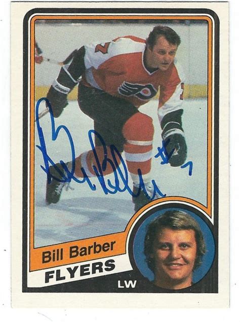 Bill Barber Autographed O Pee Chee Card Main Line Autographs