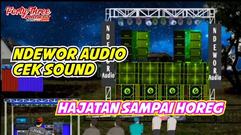 Animasi Sound System Ndewor Audio Cek Sound Hajatan Mantab Youtube