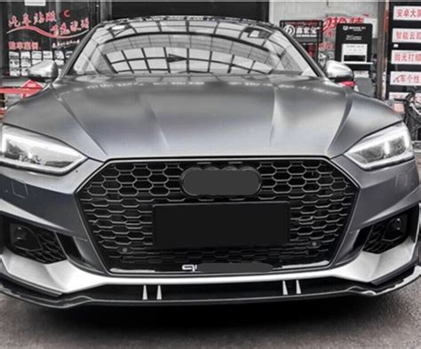 For 2016 2017 2018 2019 Audi A5 B9 S5 Rs5 Front Black Grille Honeycomb