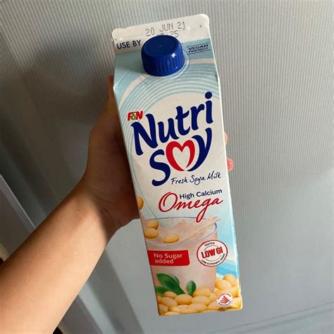 F N Nutrisoy Fresh Soya Milk High Calcium Omega No Sugar Added Review