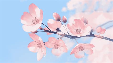 Pink Anime Flowers Wallpapers - Wallpaper Cave