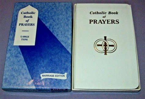 Catholic Book Of Prayers Large Type Marriage Edition Leather Bound Ebay