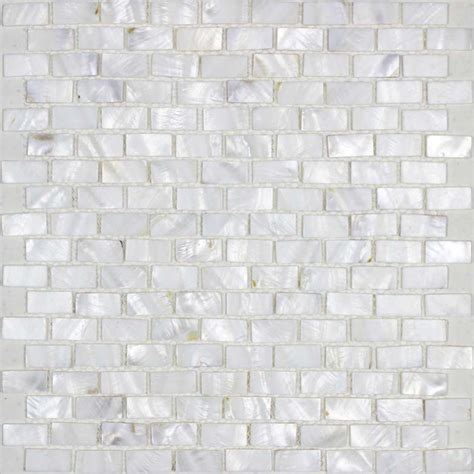 Mother Of Pearl Tile Backsplash White Freshwater Shell Mosaic Subway