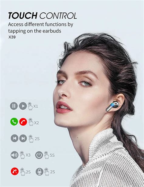 Tws True Wireless Earbuds Earphone Ipx5 Waterproof 35h Playtime With