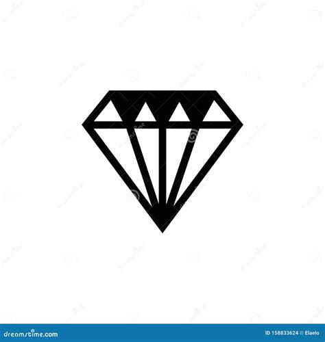 Plantilla De Logotipo De Diamantes Ilustración Del Vector Ilustración De Regalo Seguro 158833624