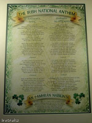 The Irish National Anthem in Gaelic and English Ireland | eBay