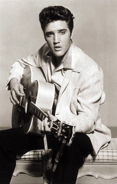 Framed Print Elvis Presley With Guitar Picture Poster Rock And Roll