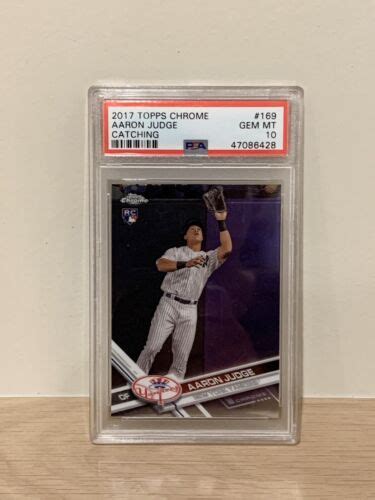 Topps Chrome Aaron Judge Rookie Card Rc Yankees Psa Gem