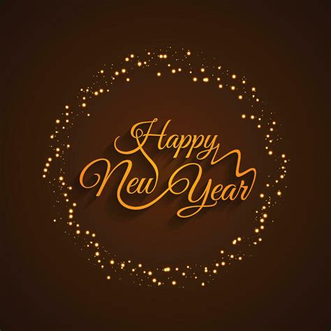 Happy New Year 2024 Square Template With 3D Hanging Number Greeting