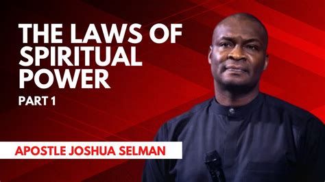 Apostle Joshua Selman The Laws Of Spiritual Power I Youtube