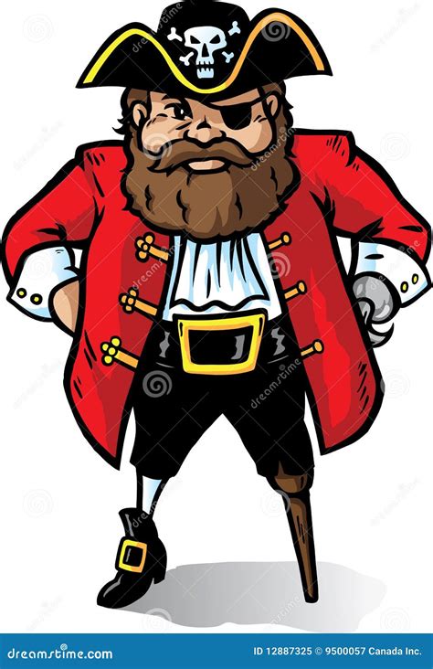 Pirate Captain Stock Vector Image Of Looking Pegleg 12887325