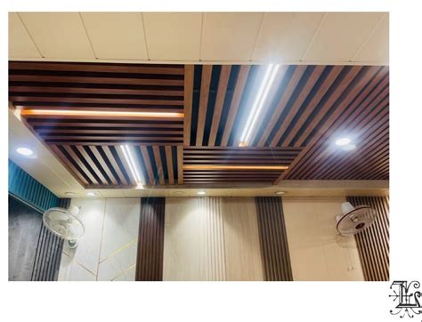 Wpc Baffle Ceiling System Mm At Rs Sq Ft In Mohali Id