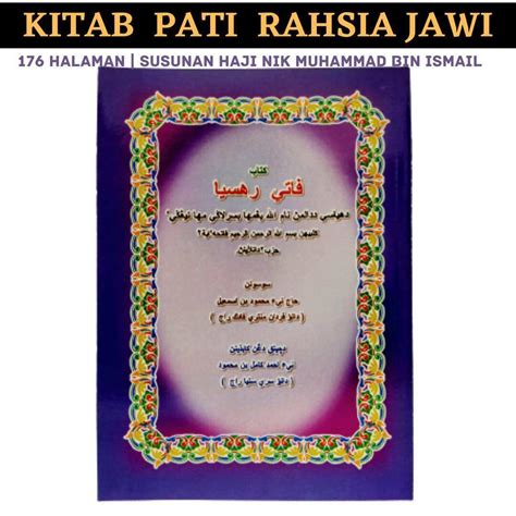 KITAB PATI RAHSIA JAWI Rahsia Bismillah Lazada