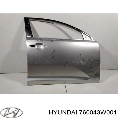 760043W001 HYUNDAI KIA Puerta Delantera Derecha