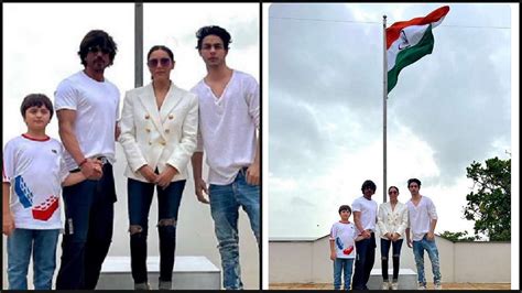 Happy Independence Day Shah Rukh Khan Poses With Indian Flag With