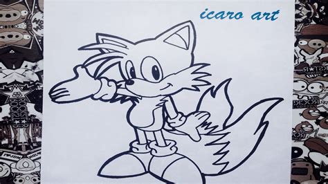 Como Dibujar A Tails How To Draw Tails Youtube