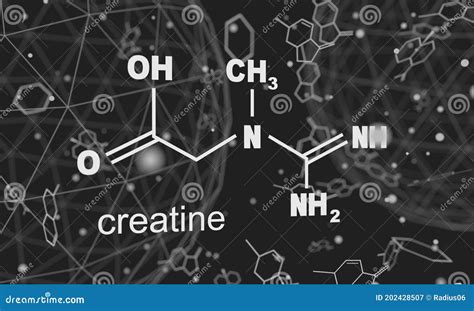 Creatine Chemical Formula Stock Illustration Illustration Of Compound 202428507