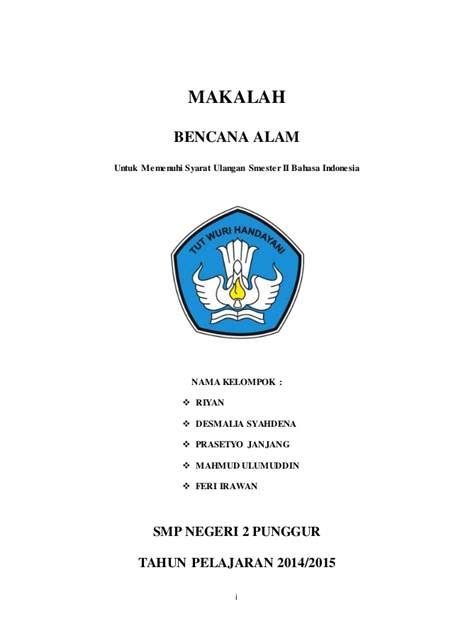 Contoh Cover Makalah Pkn Contoh Skripsi Judul Penelitian Pendidikan