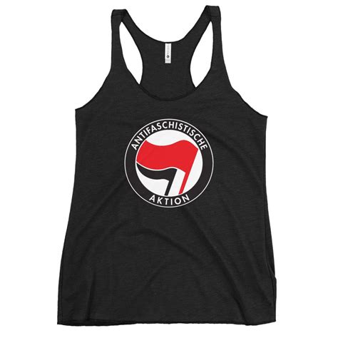 Antifa Antifaschistische Aktion Flag Women S Racerback Tank Fck Nzs