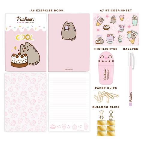 Pusheen Ice Cream Stationery Set Claw Grabby Store