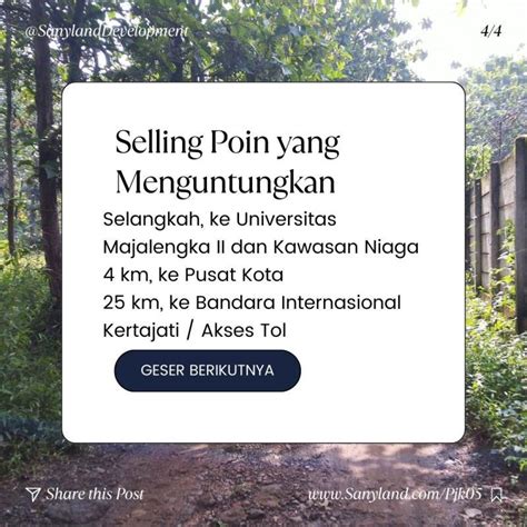 Dijual Tanah Kavling Siap Bangun Harga Terjangkau Di Majalengka Jawa