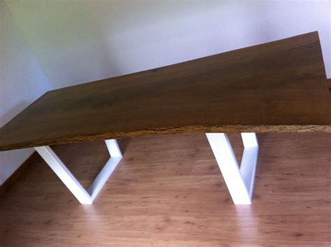 White Oak Slab Table Meuble