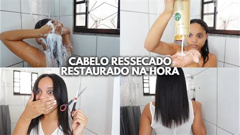 Cabelo Muito Ressecado Mascara De Manteiga Cortei A Franja Aparei O Cabelo Rotina Capilar