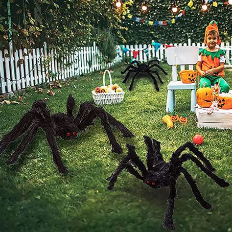 Ara A Gigante De Felpa Negra Para Decoraci N De Halloween 90cm 125 150