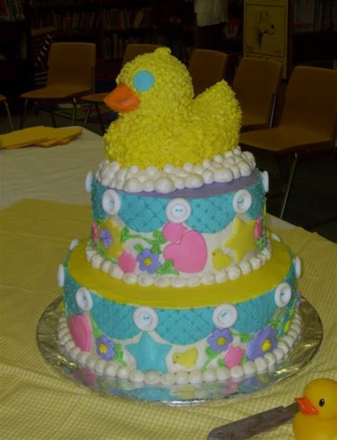 Rubber Ducky Baby Shower Cake - CakeCentral.com