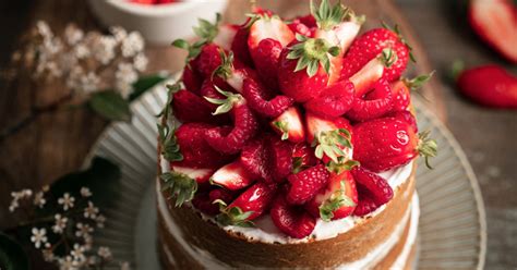 Recette Naked Cake Fruits Rouges Marie Claire