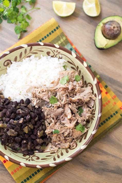 Slow Cooker Cuban Pork With Black Beans And Rice