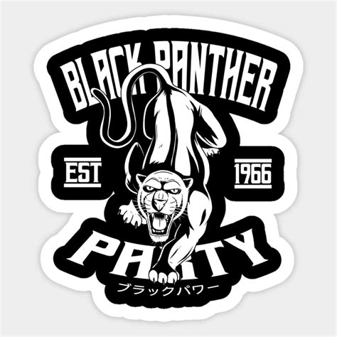 Black Panther Party Logo Black Panther Party Autocollant Teepublic Fr