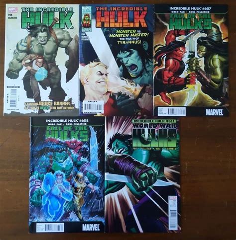 Incredible Hulk 601 605 607 608 611 Skaar MODOK Spidey Wolverine Red