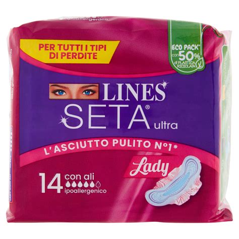 Lines Seta Ultra Lady Con Ali 14 Pz Carrefour