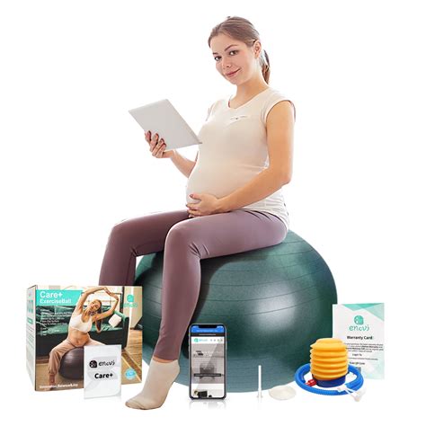 Enovi Care+ 65cm Maternity Exercise Ball for Pregnant Mothers, Fitness ...