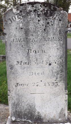 Joel McPherson Harris 1868 1895 Mémorial Find a Grave